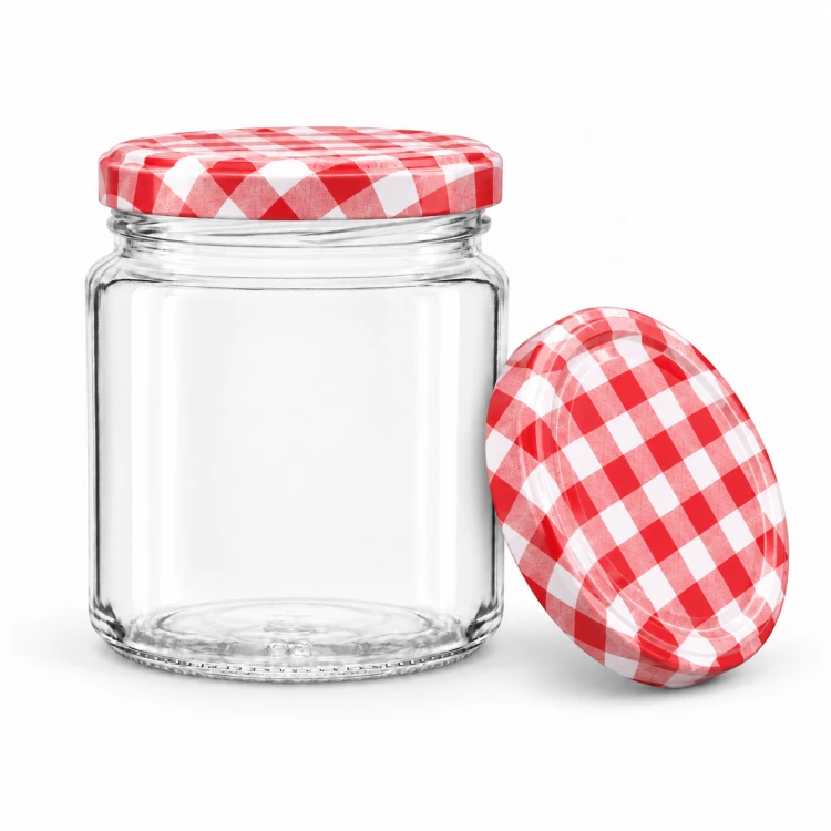 SŁOIK_SZKLANY_540ML_ZAKRĘTKA_CZERWONA_KRATKA.png